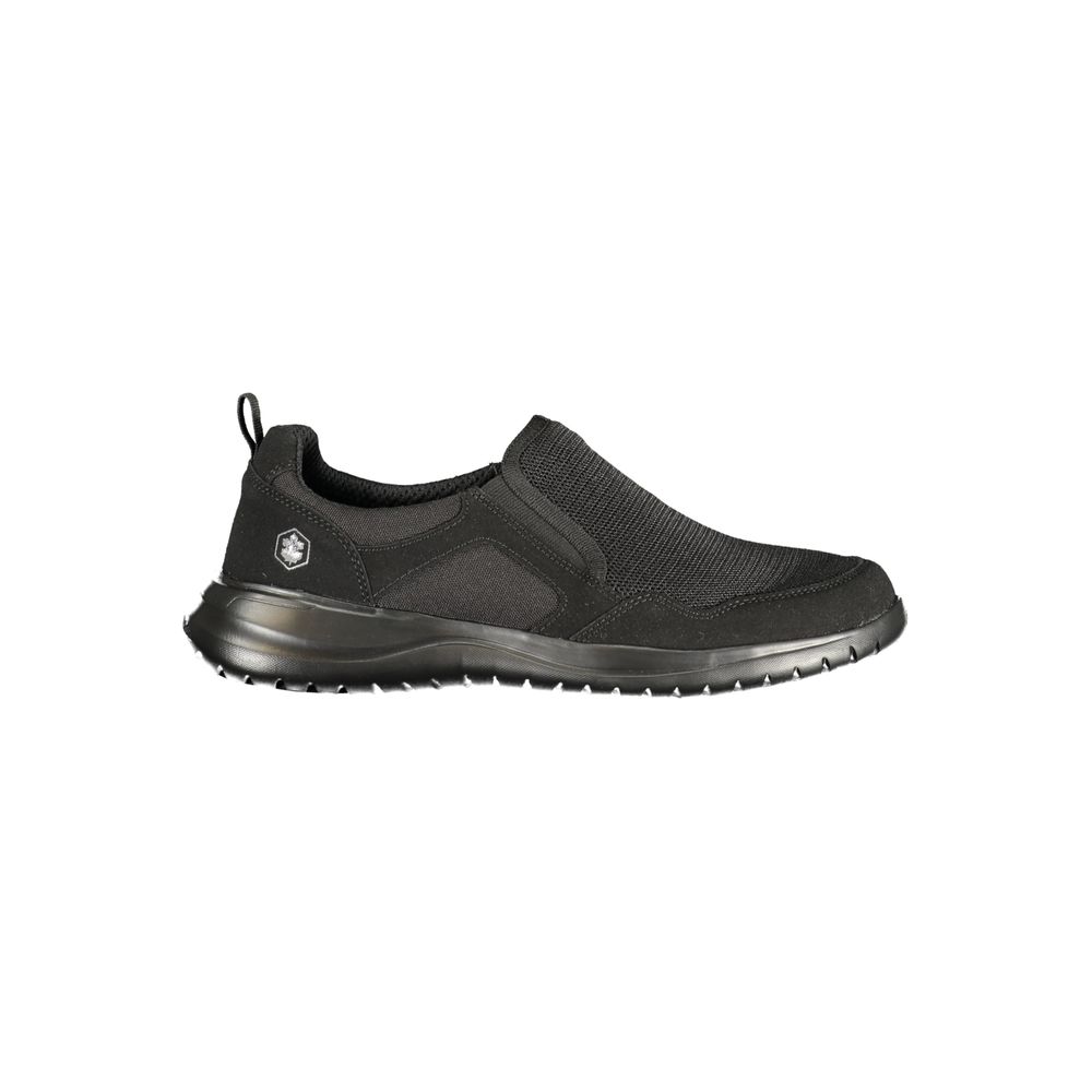 Schwarzer Sneaker für Herren aus Polyester