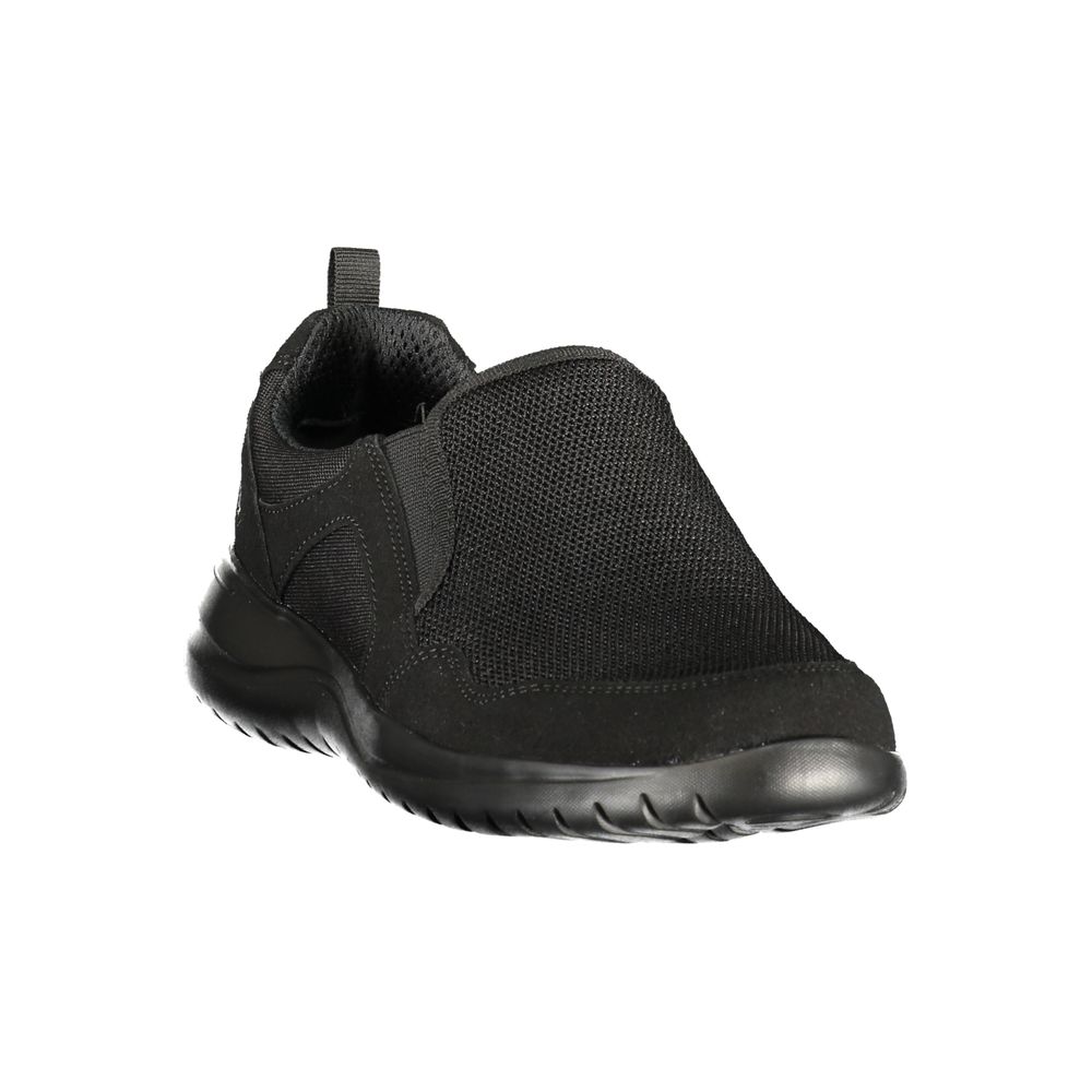 Schwarzer Sneaker für Herren aus Polyester
