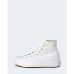 White Cotton High Top Sneakers