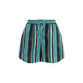Bicolor Cotton Bermuda Shorts