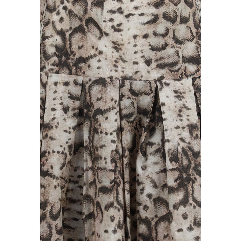 Mehrfarbiges Freizeitkleid aus Baumwolle