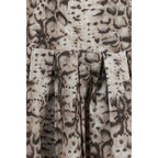 Mehrfarbiges Freizeitkleid aus Baumwolle
