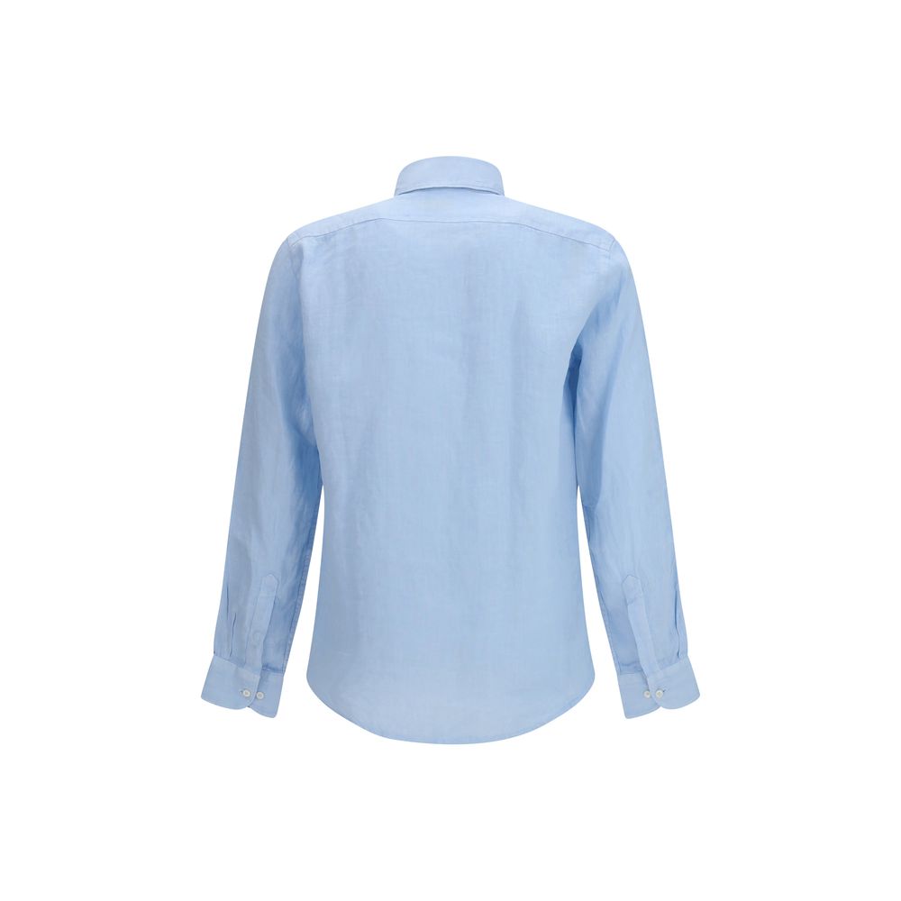 Blaues Leinenhemd