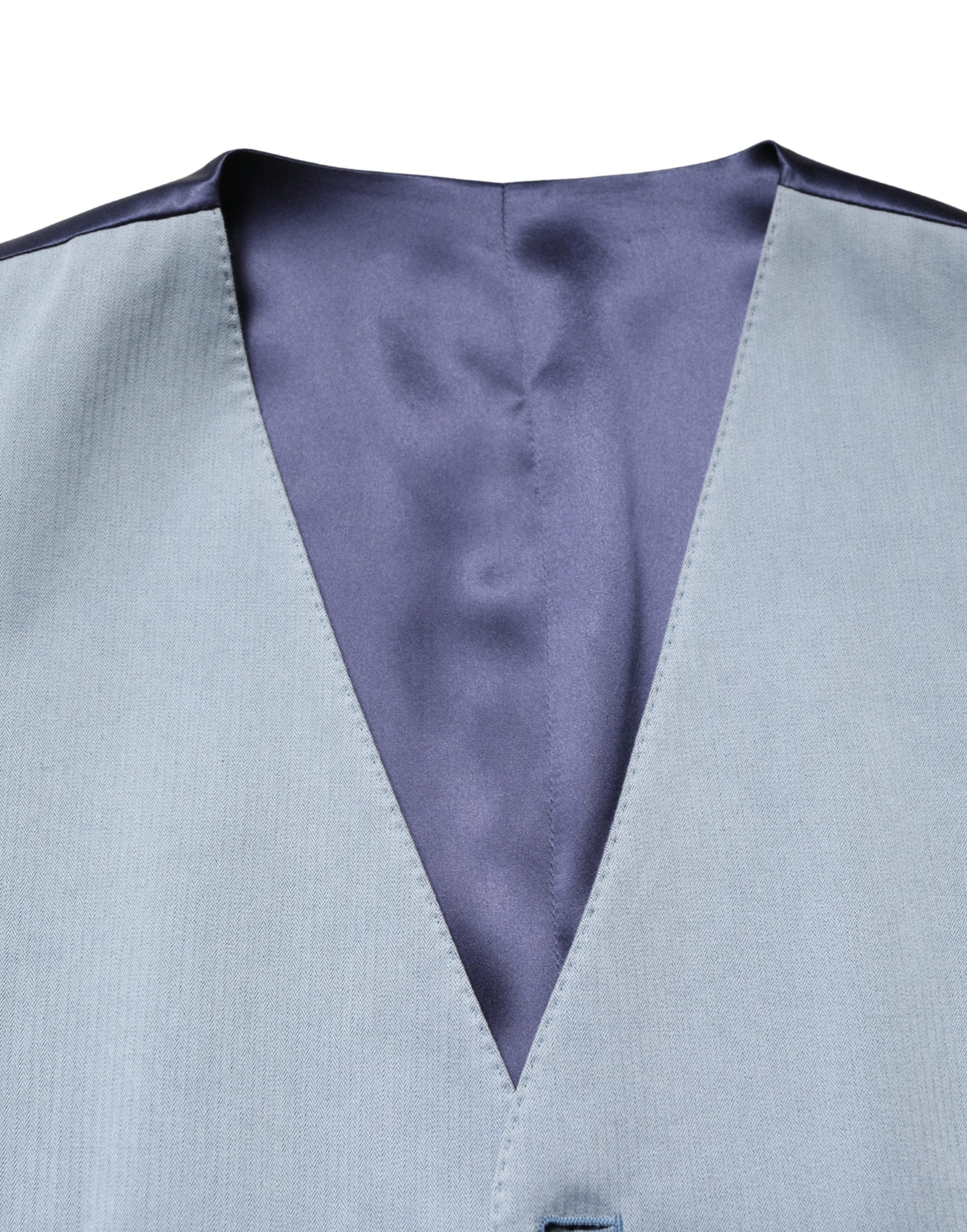 Gilet da uomo monopetto in lana grigia