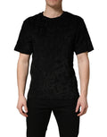 Black DG Mania Logo Print Casual  T-shirt