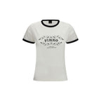 Weißes Baumwoll-T-Shirt