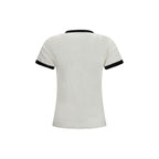 Weißes Baumwoll-T-Shirt