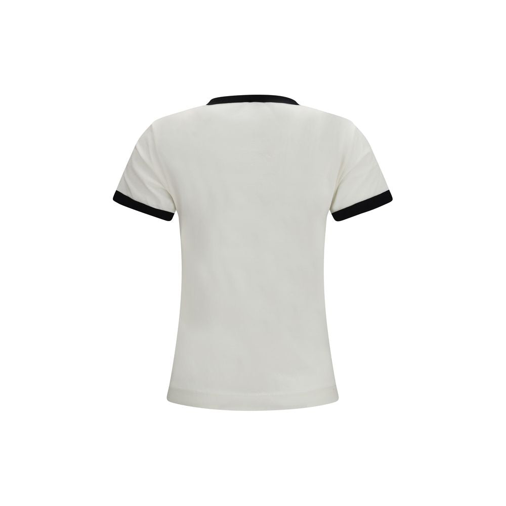 Weißes Baumwoll-T-Shirt