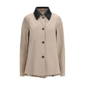 Beige Polyester Coat