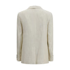 Beige Linen Blazer
