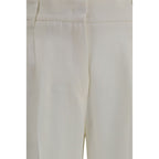 Weiße Freizeithose aus Leinen