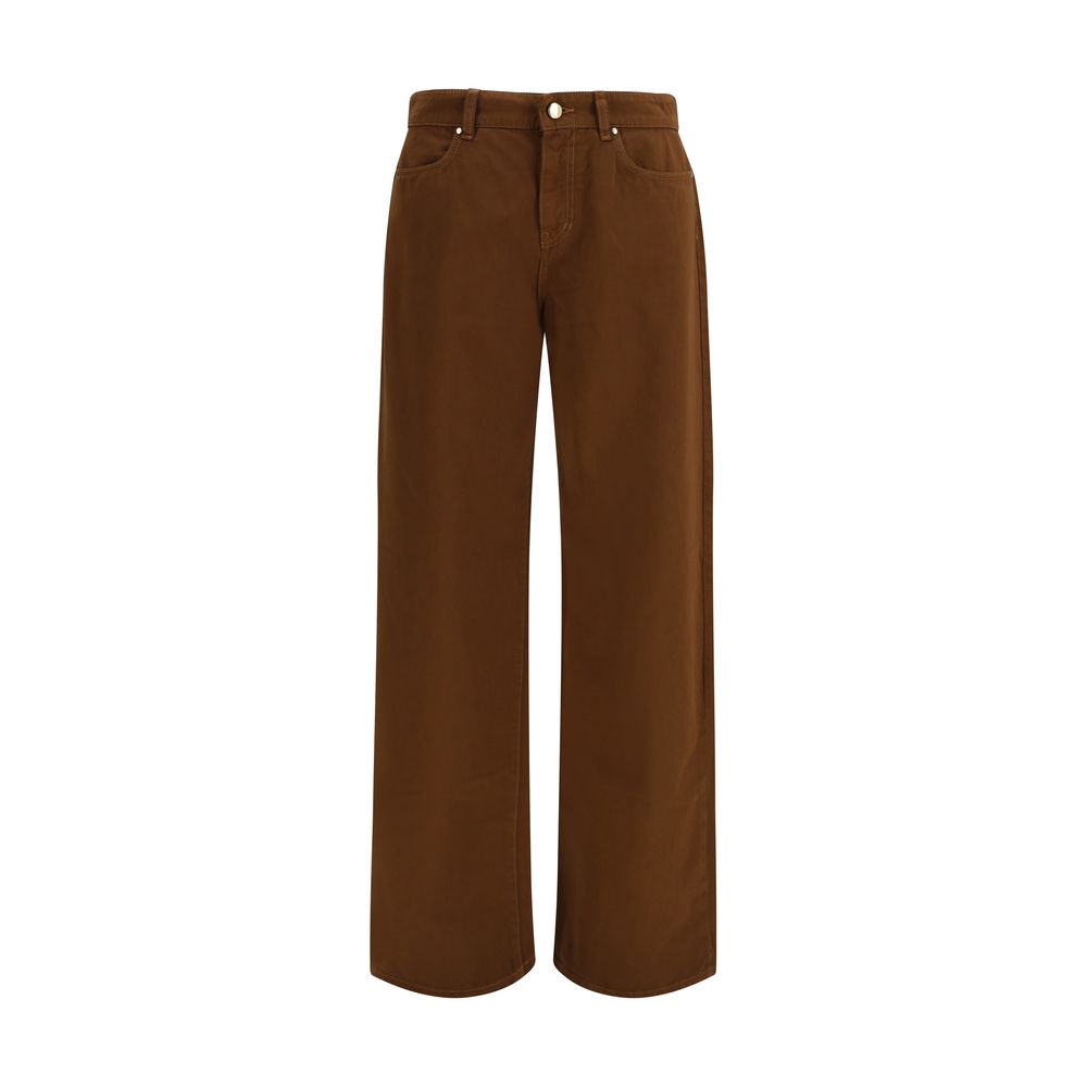 Braune Baumwollhose