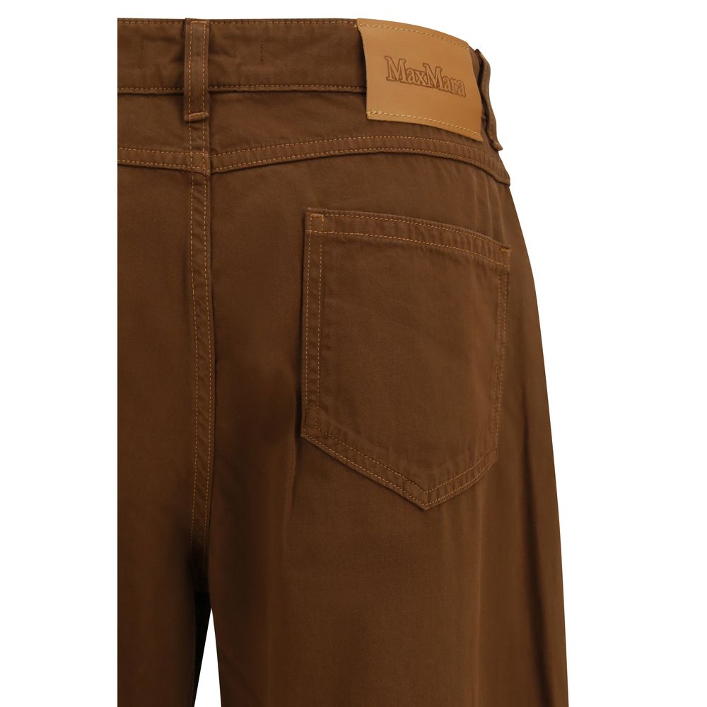 Braune Baumwollhose