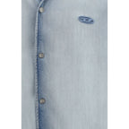 Blue Lyocell Shortsleeve Shirt
