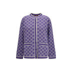 Purple Cotton Cardigan