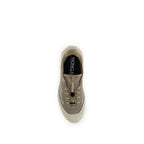 Gray Polyester Athletic Sneakers