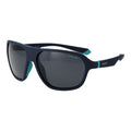 Blaue Sonnenbrille aus Kunststoff