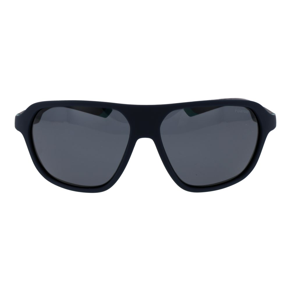 Blaue Sonnenbrille aus Kunststoff