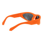 Orangefarbene Sonnenbrille aus Kunststoff