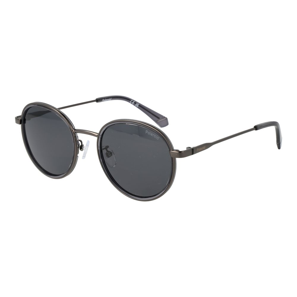 Sonnenbrille aus grauem Edelstahl