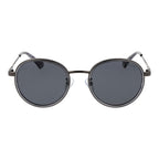 Sonnenbrille aus grauem Edelstahl