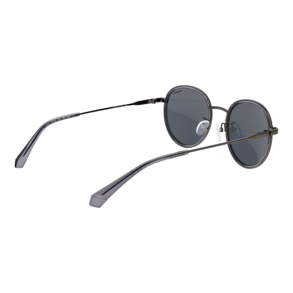 Sonnenbrille aus grauem Edelstahl