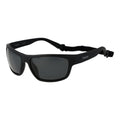 Schwarze Sonnenbrille aus Kunststoff