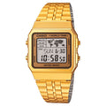Gold Stainless Steel Digital Watch