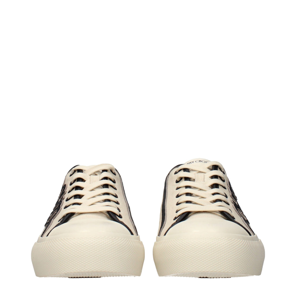 Beige Stoff-Low-Top-Sneaker