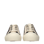 Beige Stoff-Low-Top-Sneaker