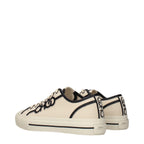 Beige Stoff-Low-Top-Sneaker