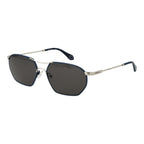 Sonnenbrille aus silbernem Metall
