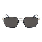 Sonnenbrille aus silbernem Metall