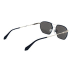 Sonnenbrille aus silbernem Metall