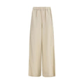 Pantaloni casual in lino beige