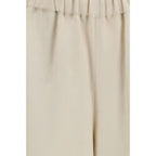 Pantaloni casual in lino beige