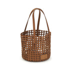 Brown Calf Leather Bos Taurus Backet Bag