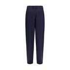 Blaue Seidenhose (Freizeit)
