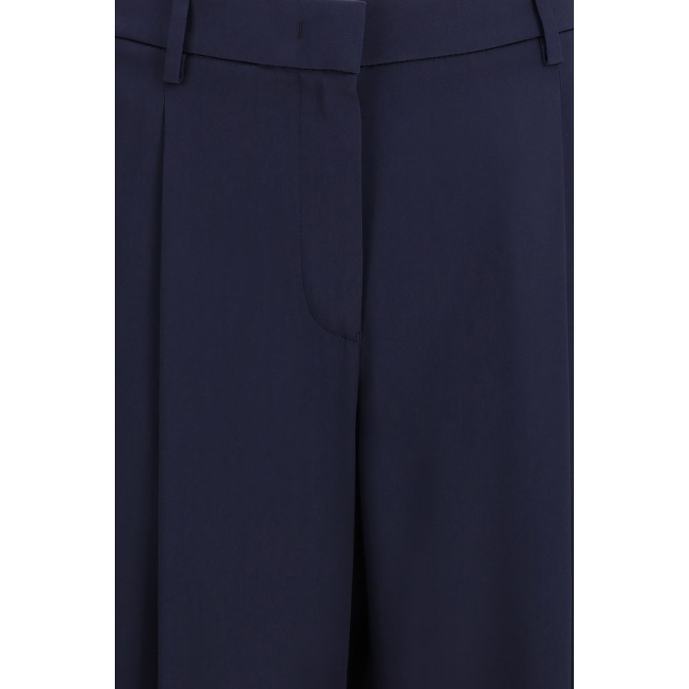 Blaue Seidenhose (Freizeit)