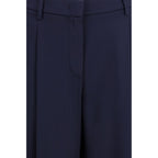 Blaue Seidenhose (Freizeit)