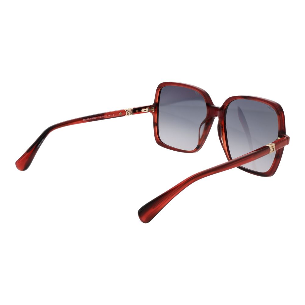 Occhiali da sole in acetato bordeaux