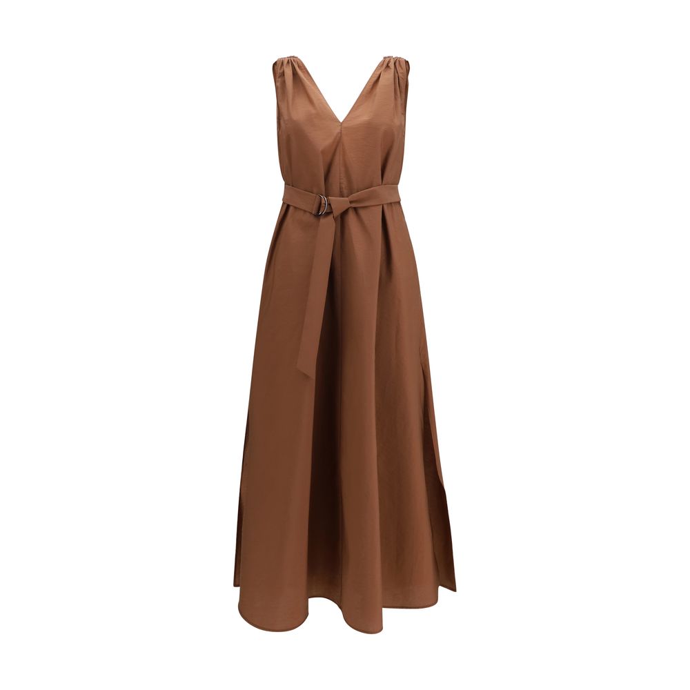 Braunes Freizeitkleid aus Polyamid