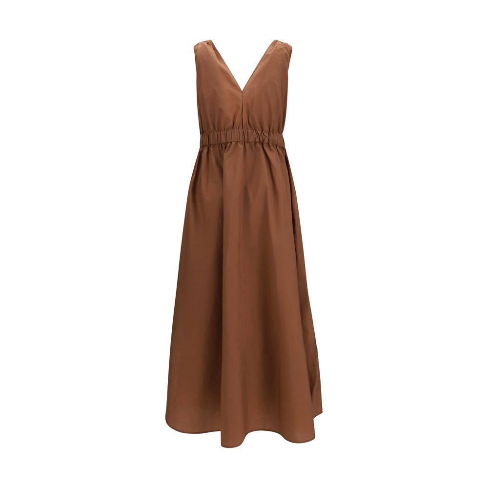 Braunes Freizeitkleid aus Polyamid