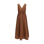 Braunes Freizeitkleid aus Polyamid