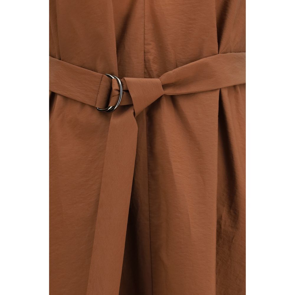 Braunes Freizeitkleid aus Polyamid