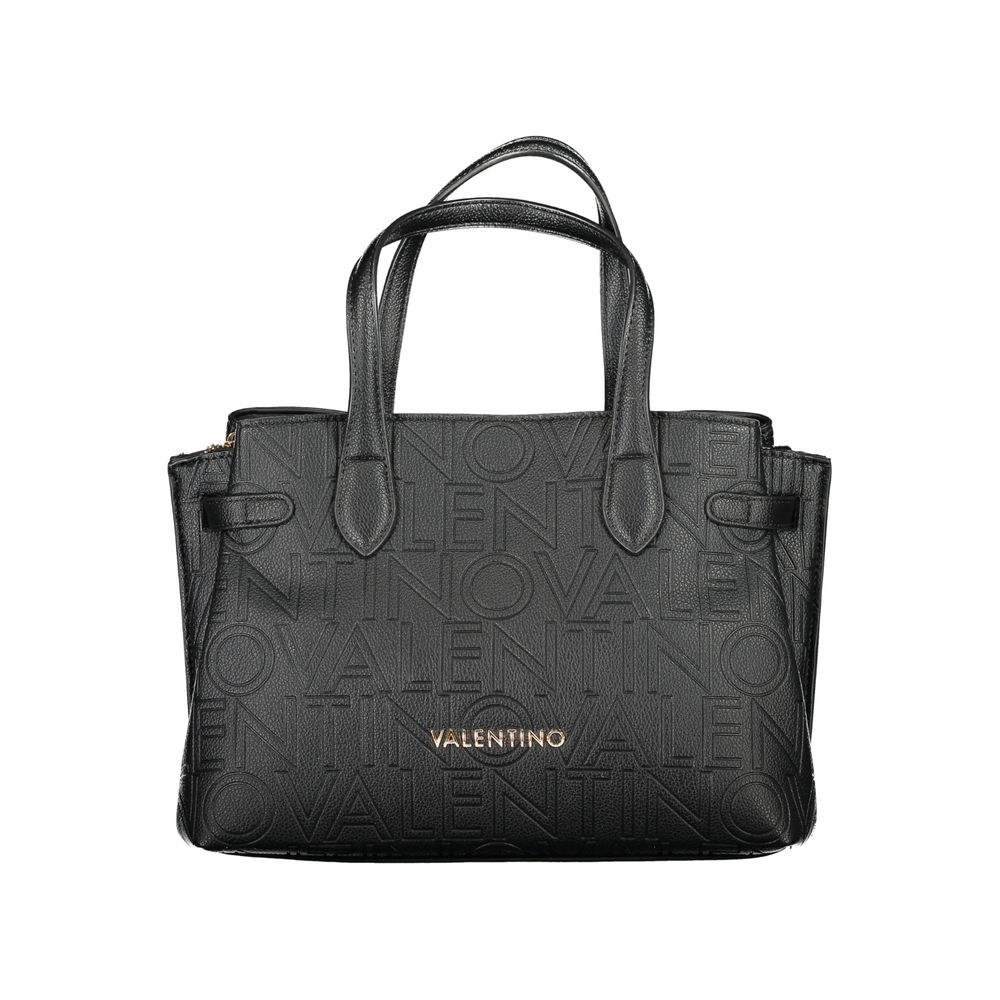 Damenhandtasche aus schwarzem Polyurethan