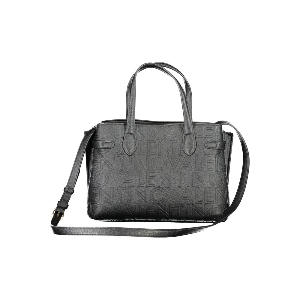 Damenhandtasche aus schwarzem Polyurethan