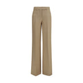Freizeithose aus beigem Leinen