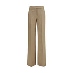 Freizeithose aus beigem Leinen