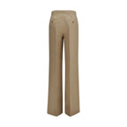 Freizeithose aus beigem Leinen